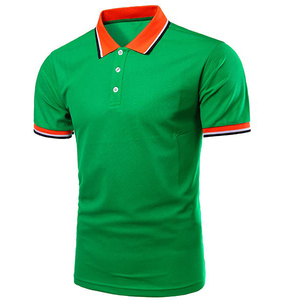 Polo de manga corta para hombre, camiseta informal ajustada con cuello vuelto, alta calidad - Product Image 1
