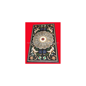 Black <b>Marble</b> Inlay <b>Marble</b> <b>Table</b> <b>Top</b>, Inlay <b>Marble</b> Decorative <b>Table</b> <b>Tops</b> - Product Image 1