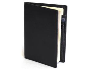 Porte-passeport et porte-cartes en cuir de vache pleine fleur de qualité sécurisée, style vestimentaire de luxe avec fermeture ouverte, portefeuille court - Product Image 5