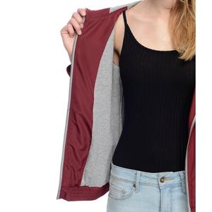 Chaqueta cortavientos de manga larga para mujer con logotipo personalizado al por mayor de fábrica para invierno transpirable nuevo diseño de moda - Product Image 3