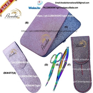 Pincettes pour Extension des cils, Kit magnétique, étui couleur arc-en-ciel, ciseaux à ressort, pinces à cils, pochette d'emballage, 1 pièce - Product Image 1