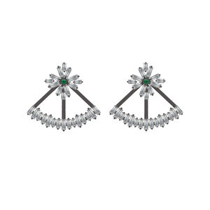 Chrome Diopside Baguette Gemstone Latest Design Ear <b>Cuff</b> - Product Image 1