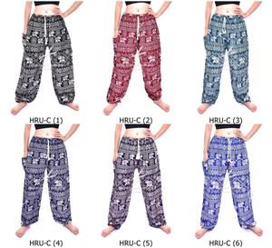 Elefante Harem pantalones de cintura con cordón Pantalones - Product Image 1