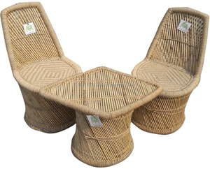 2024 sillas baratas hogar artesanía cena desayuno cafetería jardín césped exterior/interior caña/silla de bambú con mesa - Product Image 4