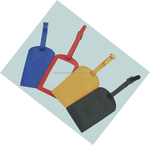 Etiquetas de identificación de maleta de cuero PU, equipaje de viaje, etiquetas de etiqueta de bolso, accesorios de viaje - Product Image 1