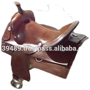 อานม้าหนังตะวันตกแสดงอานสีน้ำตาลดอลลาร์65ไซส์14 15 16 17 18 - Product Image 2