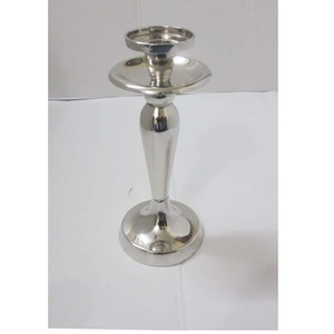 Candelabro de pilar de aluminio de una sola luz hecho a mano TVAKM modelo 195 para decoración de pieza central de hotel o boda - Product Image 1