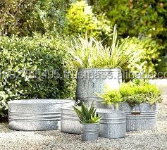 Small <b>Indoor</b> Decorative Flower <b>Pot</b> Holder <b>Large</b> Garden Planter Green <b>Plant</b> for Home Nursery Floor Use American Style Lacquered - Product Image 2