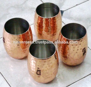 อุปกรณ์สำหรับดื่มค็อกเทลถ้วยมิ้นท์ Julep โลหะทองแดงหนัก18ออนซ์ - Product Image 2