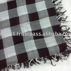 Bufanda cuadrada a cuadros de moda Cómodo hilo teñido Sombreros para adultos para primavera Nuevo diseño - Product Image 3