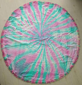 Tiedye playa de turco, peshtemal, toalla de PEST-TID-SPR toalla de lino tinte de corbata colección - Product Image 2