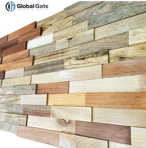 Panneaux muraux en bois 3D naturels de haute qualité, insonorisants, pour usage domestique et de divertissement - Product Image 6