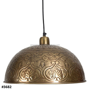 Vintage Kitchen <b>Light</b> Lamp for Home & Restaurant Interior Decoration Farmhouse Metal Pendant Lamp With Hammered Design Pendant - Product Image 2