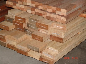 <b>Wire</b>-<b>Brushed</b> S4S Sand-Toned Balau Wall Planks - Product Image 6