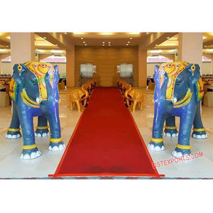 Décoration de mariage royal indien beau mariage grandes Statues d'éléphant en fibre de verre Statues fabricant Australie décor - Product Image 1