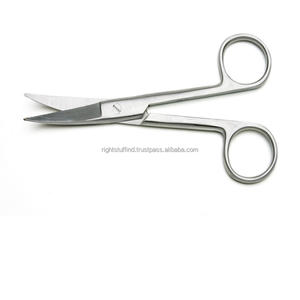 Ciseaux de gomme d'iris Instruments chirurgicaux et dentaires incurvés Outils médicaux vétérinaires ORL de 11.5 cm - Product Image 1