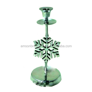 Pilar de vela en relieve niquelado para decoración del hogar, portavelas de pilar de Metal, portavelas de Metal de alta calidad - Product Image 4