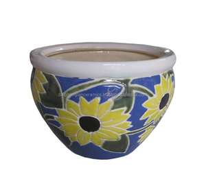 Pots et jardinières en céramique vietnamienne faits à la main, best-sellers / argile émaillée d'intérieur pour fournitures de jardinage et articles de décoration intérieure - Product Image 5