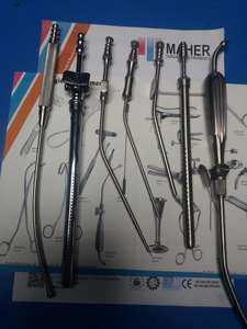 Ensemble de sigmoïdoscope martial en laiton gynécologie dans une boîte en bois de haute qualité pakistan Mahersi - Product Image 6