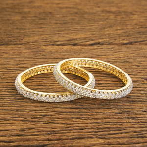 2 bracelets classiques plaqués 2 tons, bijoux en gros, 59516 blanc, vente en gros - Product Image 1