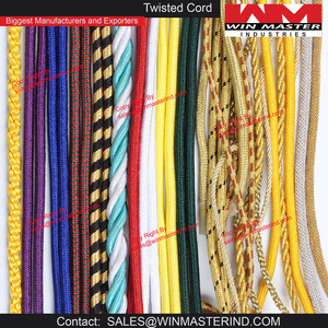 Cordón de corte de cuerda roja al por mayor, cordón de corte de cuerda trenzada ceremonial para decoraciones uniformes - Product Image 3