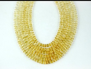 16 \ "Long 1 Brin Naturel Jaune Citrine Pierres Précieuses Micro Facettes Rondelle Perles pour la Fabrication de Bijoux Perles de Pierre - Product Image 2