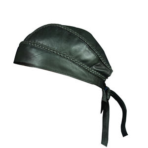 Gorra de calavera de cuero con estilo personalizada/sombreros de cuero para motorista/ropa para cabeza de motociclista para niños - Product Image 5