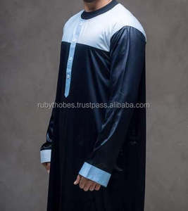 Nouvelle Thobe Sportive d'Été pour Hommes Adultes, Longue Jubba Ethnique en Viscose et Polyester pour Mariages, Thawb Musulman Abaya - Product Image 5