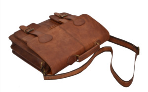 Retro Hunter 100% Genuine Leather Laptop Briefcase Messenger Office Vintage Formal Crossbody <b>Shoulder</b> Brown <b>Bags</b> <b>For</b> <b>Men</b> & Women - Product Image 4