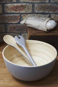 Laque bol à salade en bambou - Product Image 3