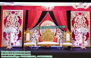 Decorativo FRP boda Puerta de Marco Toronto boda blanco etapa telón de fondo de la boda del diseñador de fibra de paneles de pared - Product Image 5