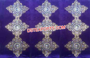 Wedding Mehandi Stage <b>Flower</b> Backdrop Decoration Beautiful Wedding Embroidered Backdrop Different Style Wedding Backdrop <b>Curtain</b> - Product Image 5