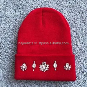 Gorros de lana acrílica personalizados, con todo tipo de colores, para invierno, con logotipo personalizado - Product Image 4