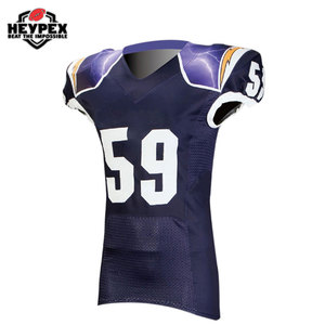 Camiseta de fútbol americano de talla grande de la mejor calidad 2025, poliéster transpirable con diseño cosido, ropa de fútbol a la venta - Product Image 3