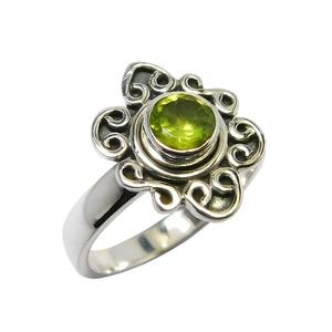 Handmade 925 Sterling Silver Eternity <b>Rings</b> Natural <b>Green</b> Peridot Gemstone Vermeil Wedding Jewelry Direct Manufacturer Supplier - Product Image 1