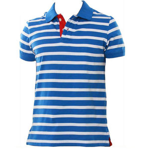 Verano más nuevo diseño de calidad superior hombres diseño rayado algodón polos transpirable manga corta Polo camisa - Product Image 1