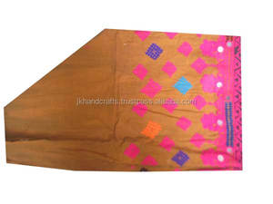 Top Quality Indian Cotton Vintage Fabric Embroidered Puff Cover - Product Image 2
