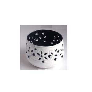 High Quality White and <b>Blue</b> Colors Iron Votive Round Bowl Shape Tea Light Holder <b>Candle</b> Holder for Home Decoration - Product Image 4