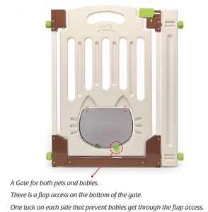 860 Light Weight Firm and Rigid Plastic <b>Folding</b> Pet and Friendly Baby <b>Gate</b> - Product Image 3