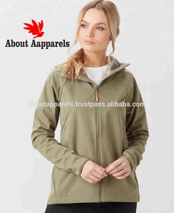 Chaquetas deportivas de carcasa blanda de poliamida 100% personalizadas para mujer, estilo informal, impermeable, cálido, relleno de algodón, cremallera a prueba de viento para esquiar - Product Image 2
