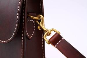 หนังคลาสสิกสแควร์อานกระเป๋าถือแฮนด์เมดปรับข้ามร่างกายกระเป๋าสะพายไหล่ TLL-0049 - Product Image 5