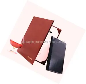 Couverture de Menu en cuir de cheval fou de haute qualité pour Restaurant - Product Image 1