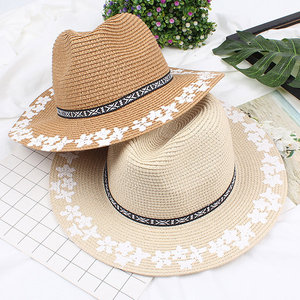 Chapeau de paille / Chapeau de paille d'école du Vietnam, nouveau style, chapeau de paille de cowboy pour la plage et les voyages - Product Image 4