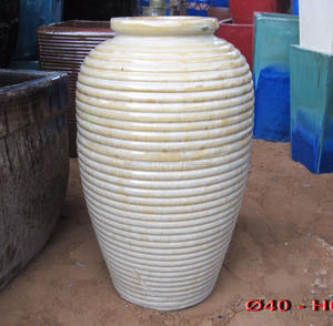 En céramique émaillée urnes de jardin - Product Image 1