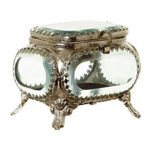 Boîte à bijoux en verre biseauté pour cadeau de mariage décoration de la maison cosmétique Lipistick boîte à bijoux en verre - Product Image 2