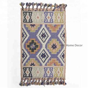 Tapis en laine faits à la main, vente en gros de grands tapis de sol pour chambre à coucher, tapis marocain noué à la main, fabricant indien - Product Image 3