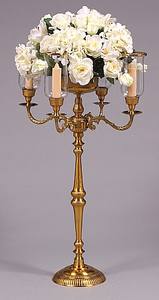 Candelabro Alto de Cristal y Aluminio Hecho a Mano, Ecológico, de Alta Calidad, Personalizable en Color y Tamaño, para Hogar/Oficina/Navidad - Product Image 3