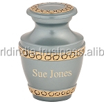 Urne funéraire pour bébé Callia Night Blue, style américain, en métal, fournitures funéraires BRASSWORLD INDIA - Product Image 4