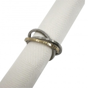 Anillos de Servilleta Metálicos Ecológicos de Estilo Clásico para Bodas, Fiestas, Restaurantes, Hoteles y Decoración de Comedor - Product Image 1