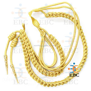 Fourragère française, aiguillettes de mode, fil métallique doré ou argenté personnalisé, uniforme de cérémonie, équipement de parade, équipement de défense personnelle - Product Image 1